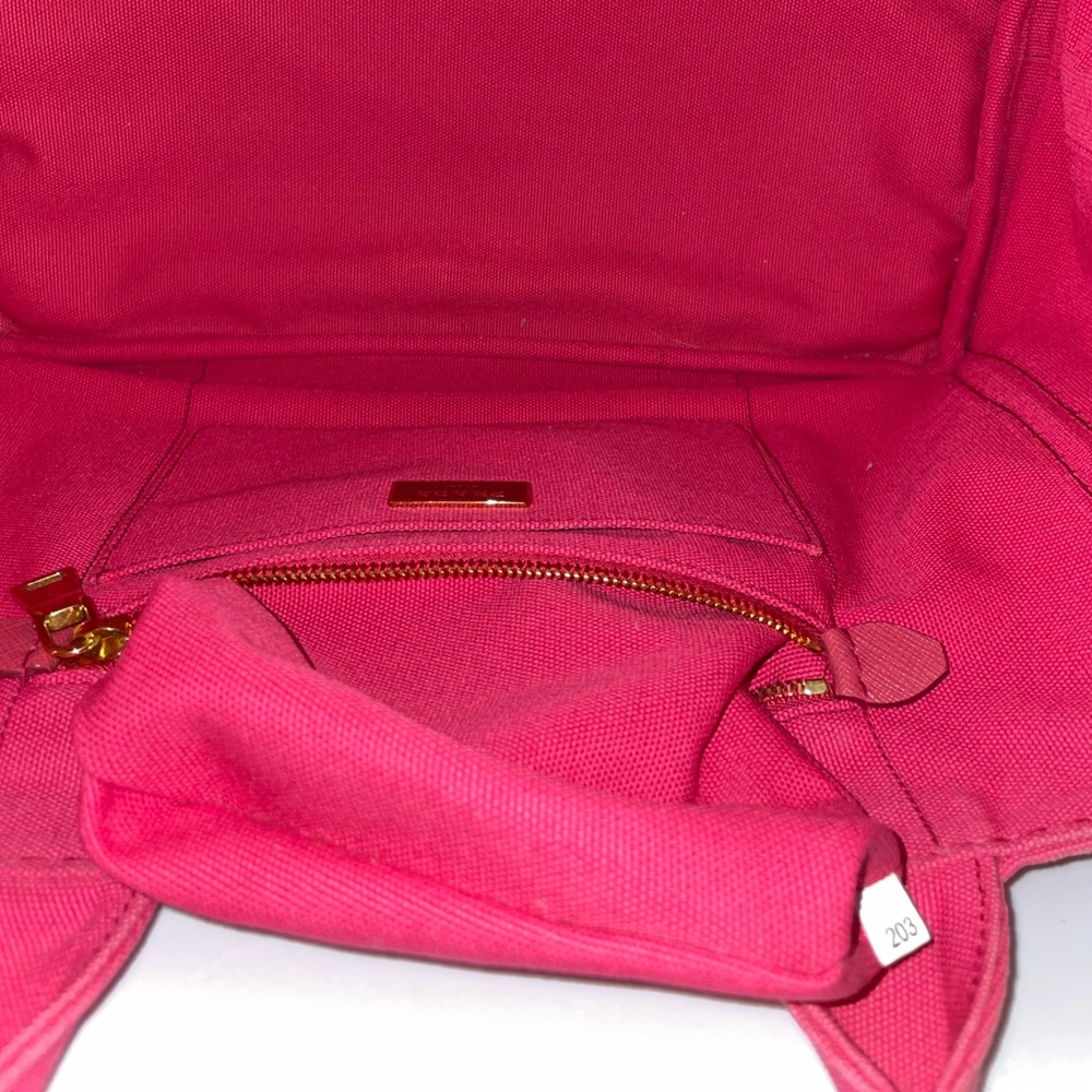 Prada Canapa classic pink denim tote bag No Detachable strap & Dustbag EUC - Picture 14 of 17